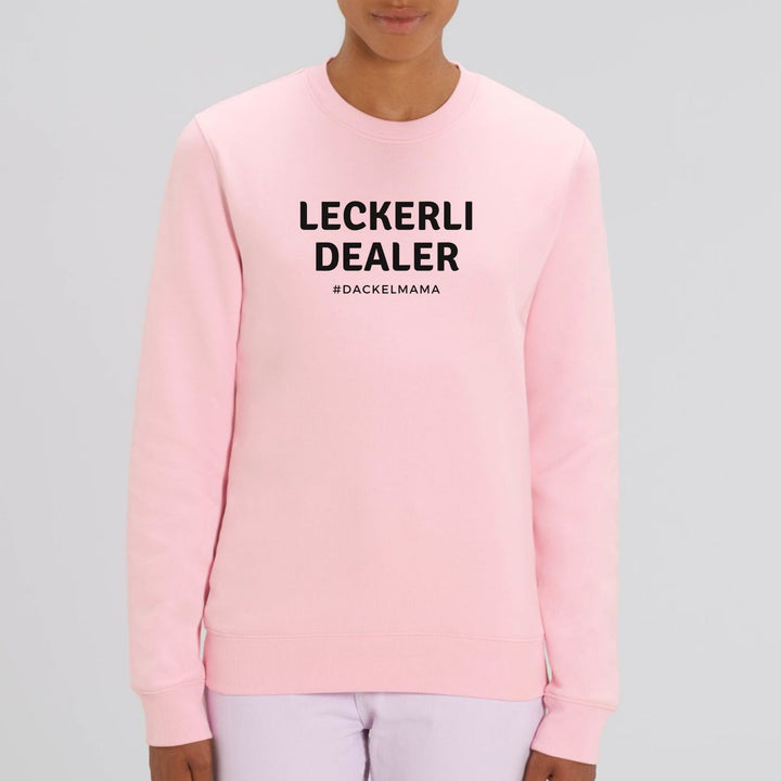 Dackelshirts Leckerli Dealer (Dackelmama) - Bio Unisex Sweatshirt Cotton Pink / XS