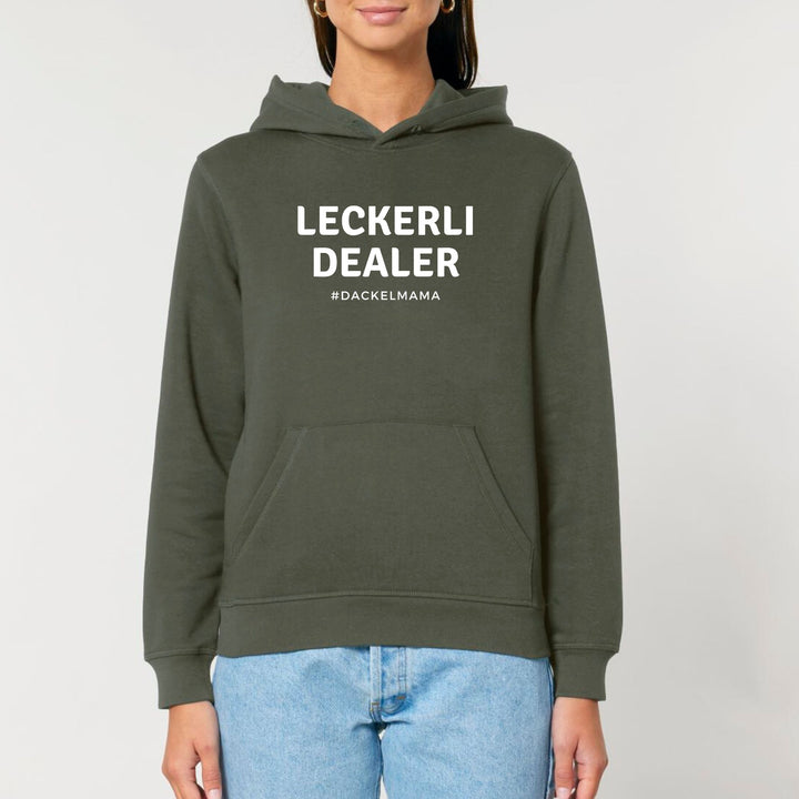 Dackelshirts Leckerli Dealer (Dackelmama) - Bio Unisex Hoodie Khaki / XS