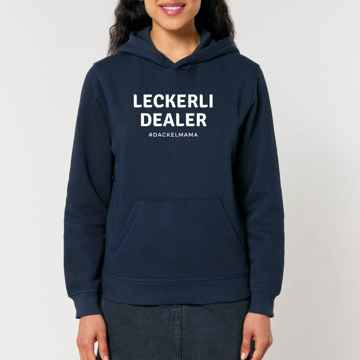 Dackelshirts Leckerli Dealer (Dackelmama) - Bio Unisex Hoodie French Navy / XS