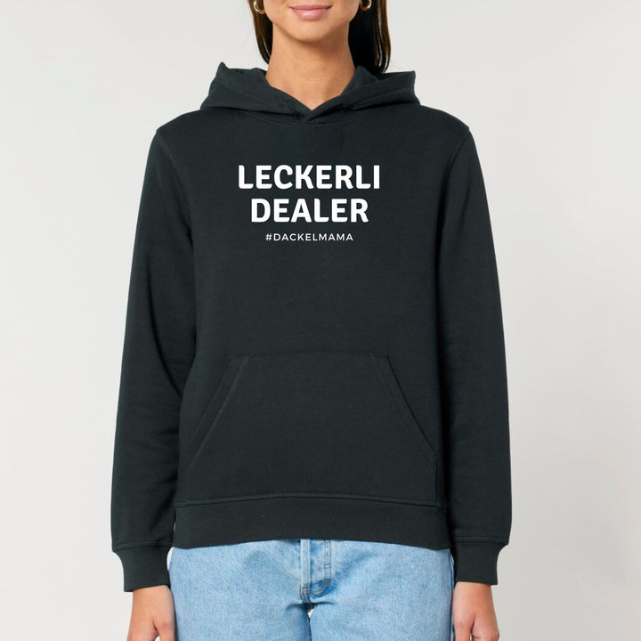 Dackelshirts Leckerli Dealer (Dackelmama) - Bio Unisex Hoodie Schwarz / XS