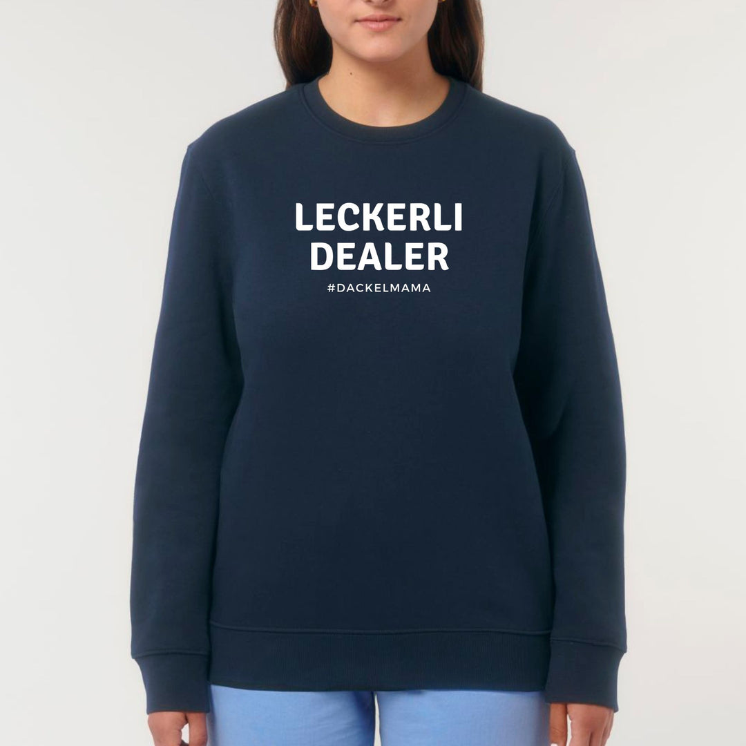 Dackelshirts Leckerli Dealer (Dackelmama) - Bio Unisex Sweatshirt French Navy / XS