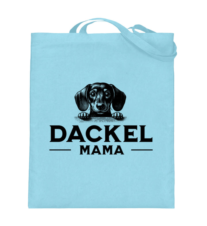 Dackelshirts Dackelmama 3 (Kurzhaar) - Jutebeutel Light Blue / 38cm-42cm