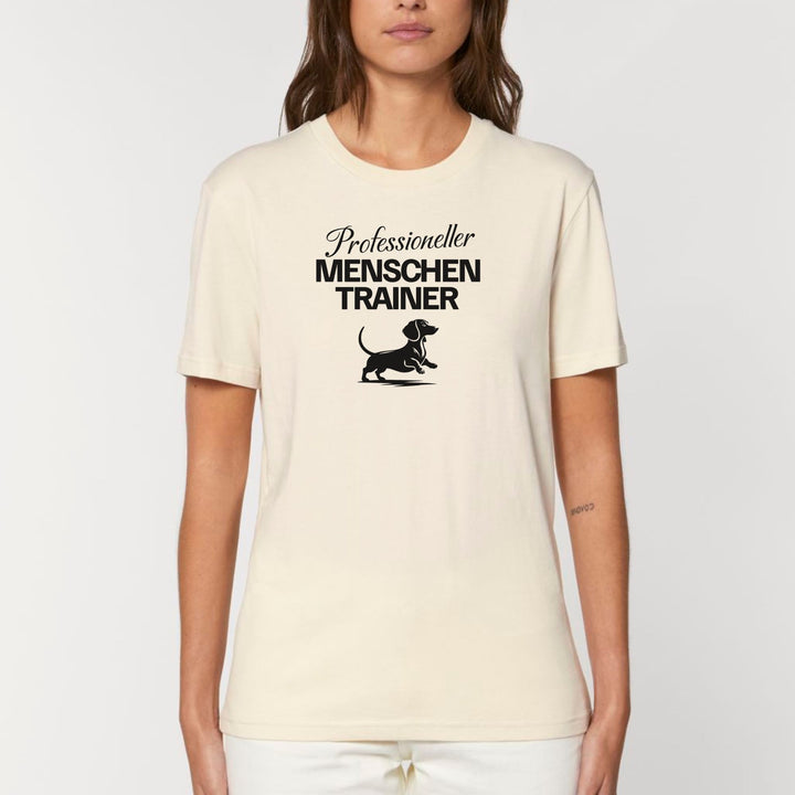 Dackelshirts Menschentrainer (Kurzhaar) - Bio Unisex T-Shirt Natural Raw / XS