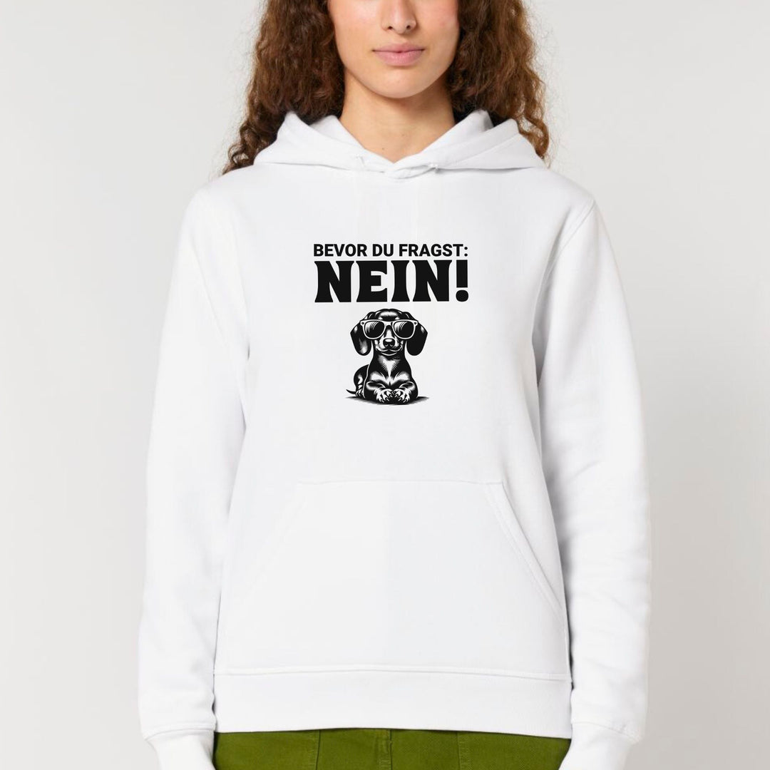 Nein (Kurzhaar) - Bio Unisex Hoodie