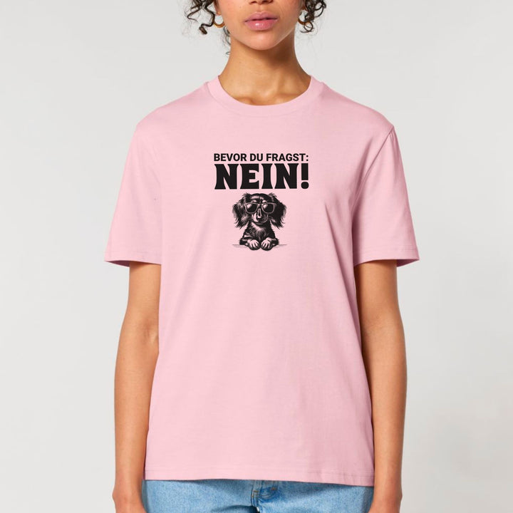 Nein (Langhaar) - Bio Unisex T-Shirt