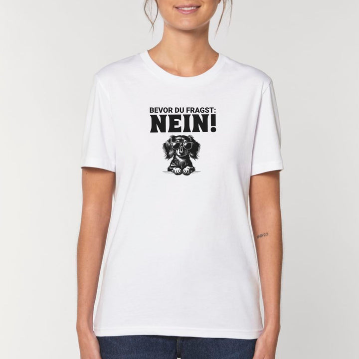 Nein (Langhaar) - Bio Unisex T-Shirt