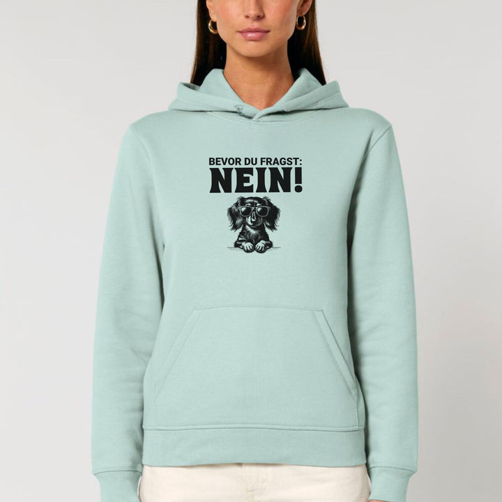 Nein (Langhaar) - Bio Unisex Hoodie