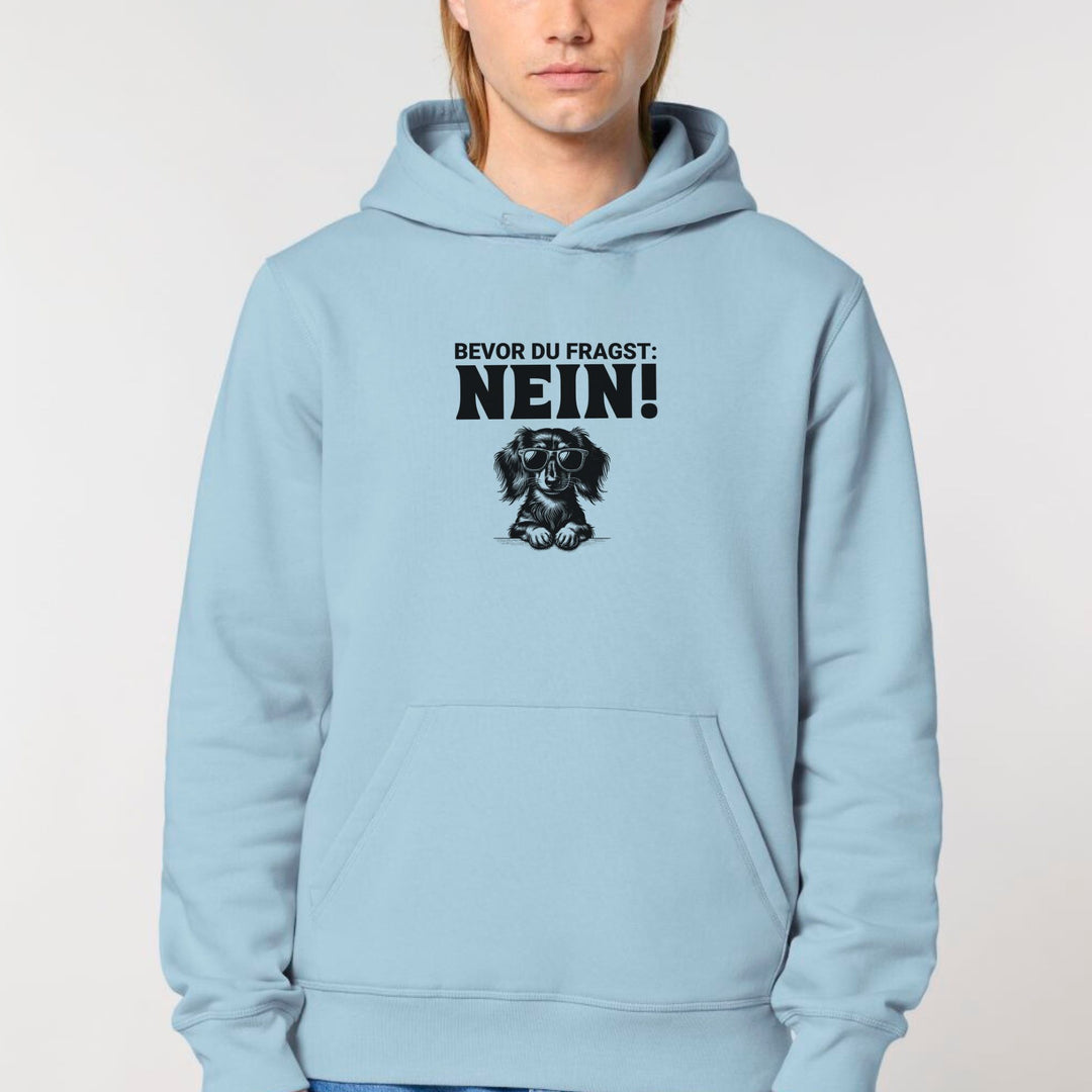 Nein (Langhaar) - Bio Unisex Hoodie