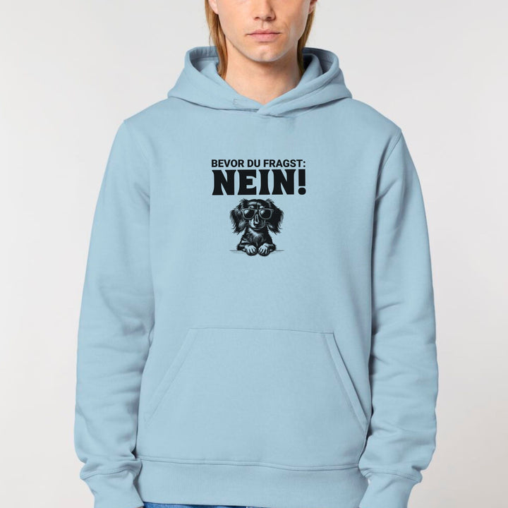 Nein (Langhaar) - Bio Unisex Hoodie