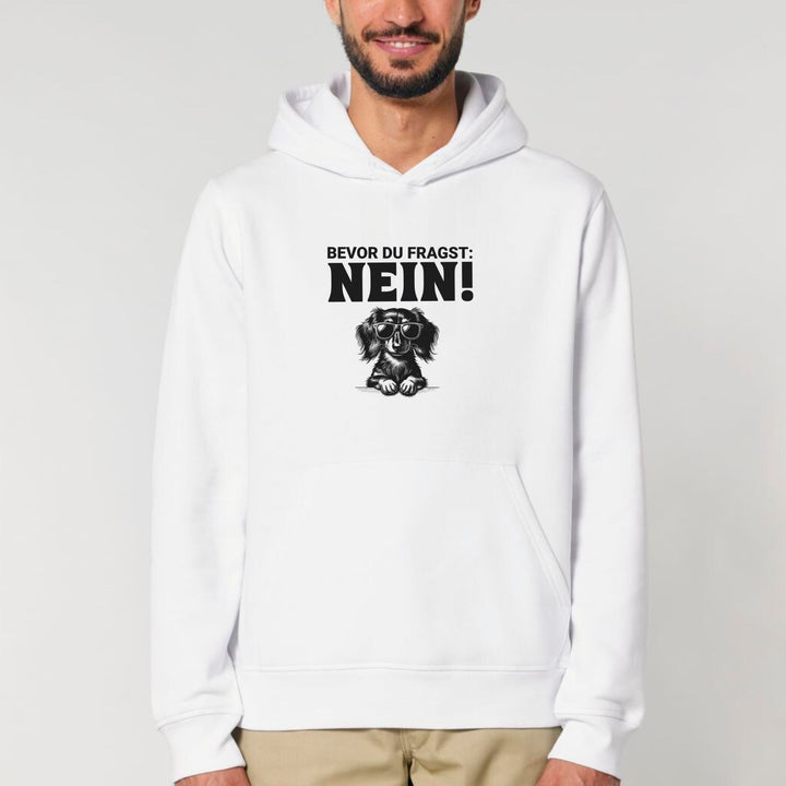 Nein (Langhaar) - Bio Unisex Hoodie