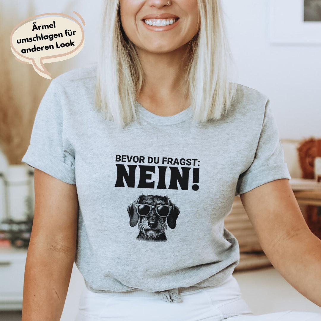 Nein (Rauhaar) - Bio Unisex T-Shirt