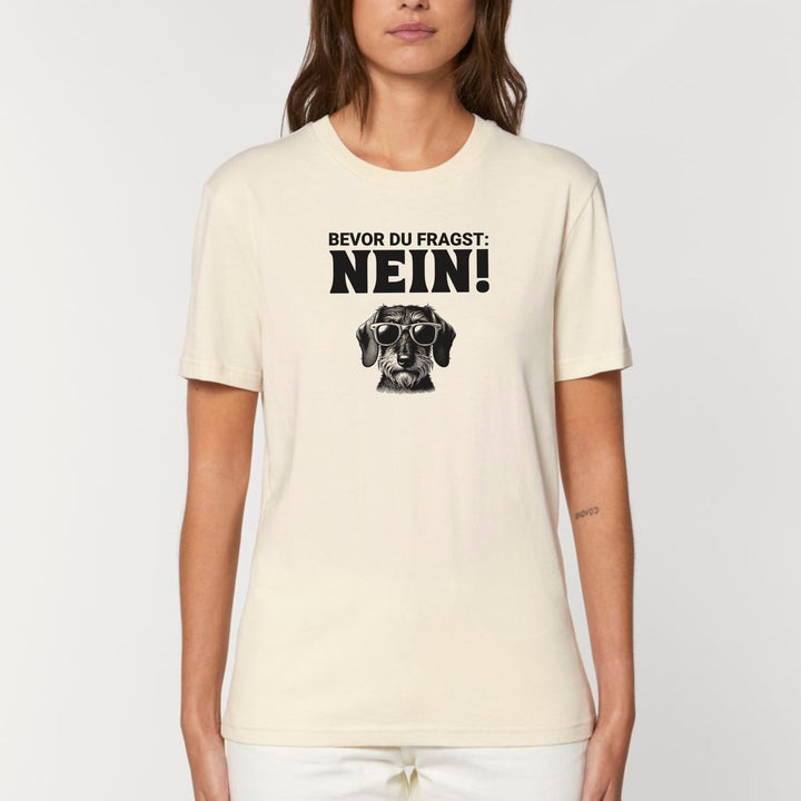 Nein (Rauhaar) - Bio Unisex T-Shirt