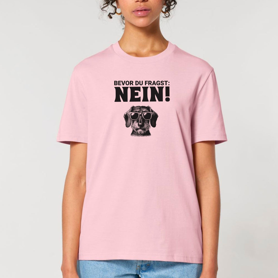 Nein (Rauhaar) - Bio Unisex T-Shirt