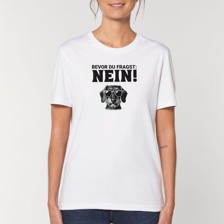 Nein (Rauhaar) - Bio Unisex T-Shirt