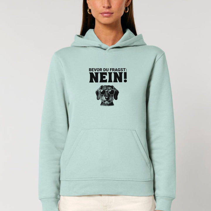 Nein (Rauhaar) - Bio Unisex Hoodie