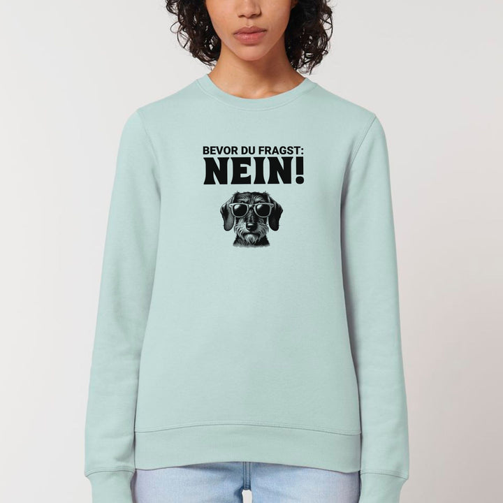 Nein (Rauhaar) - Bio Unisex Sweatshirt