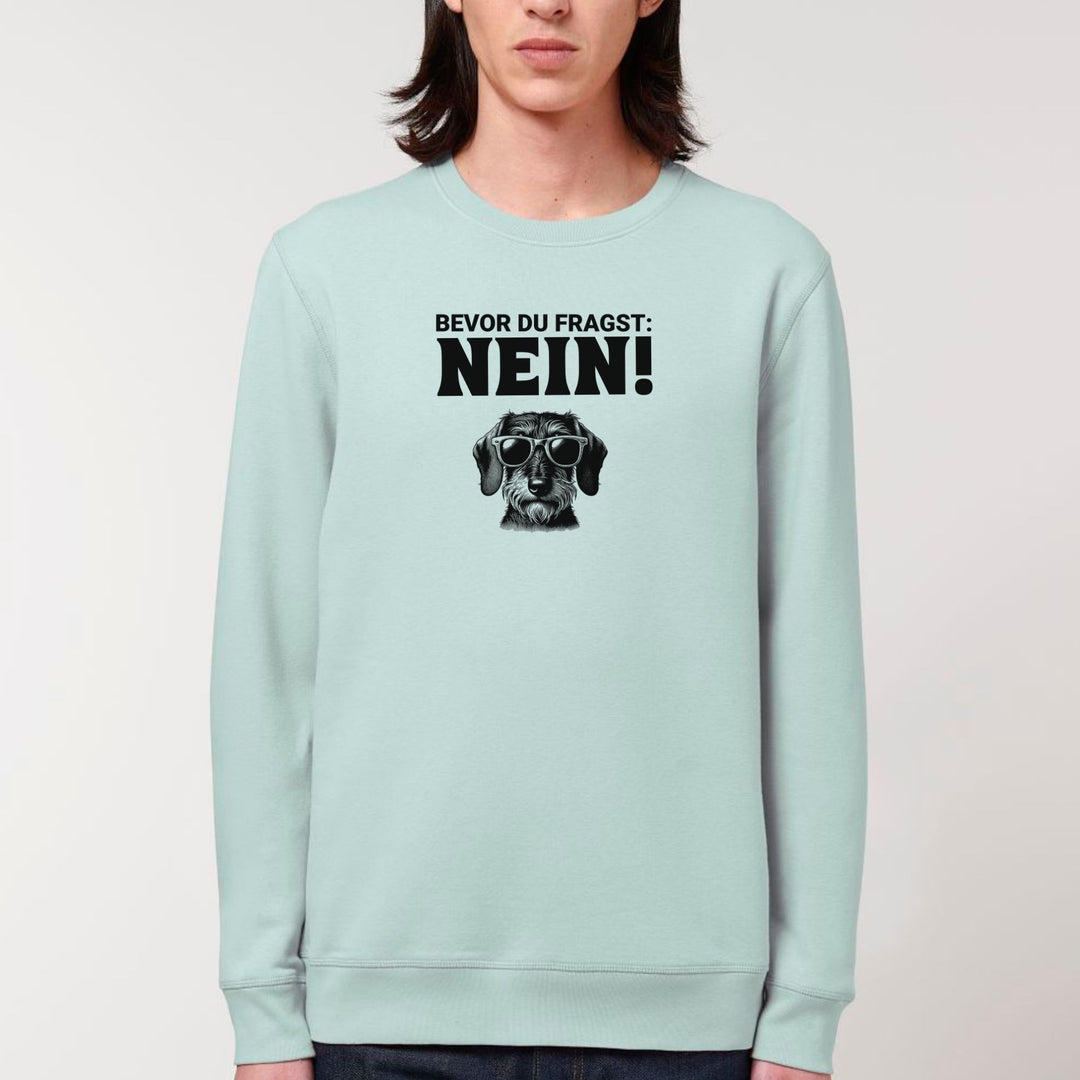 Nein (Rauhaar) - Bio Unisex Sweatshirt