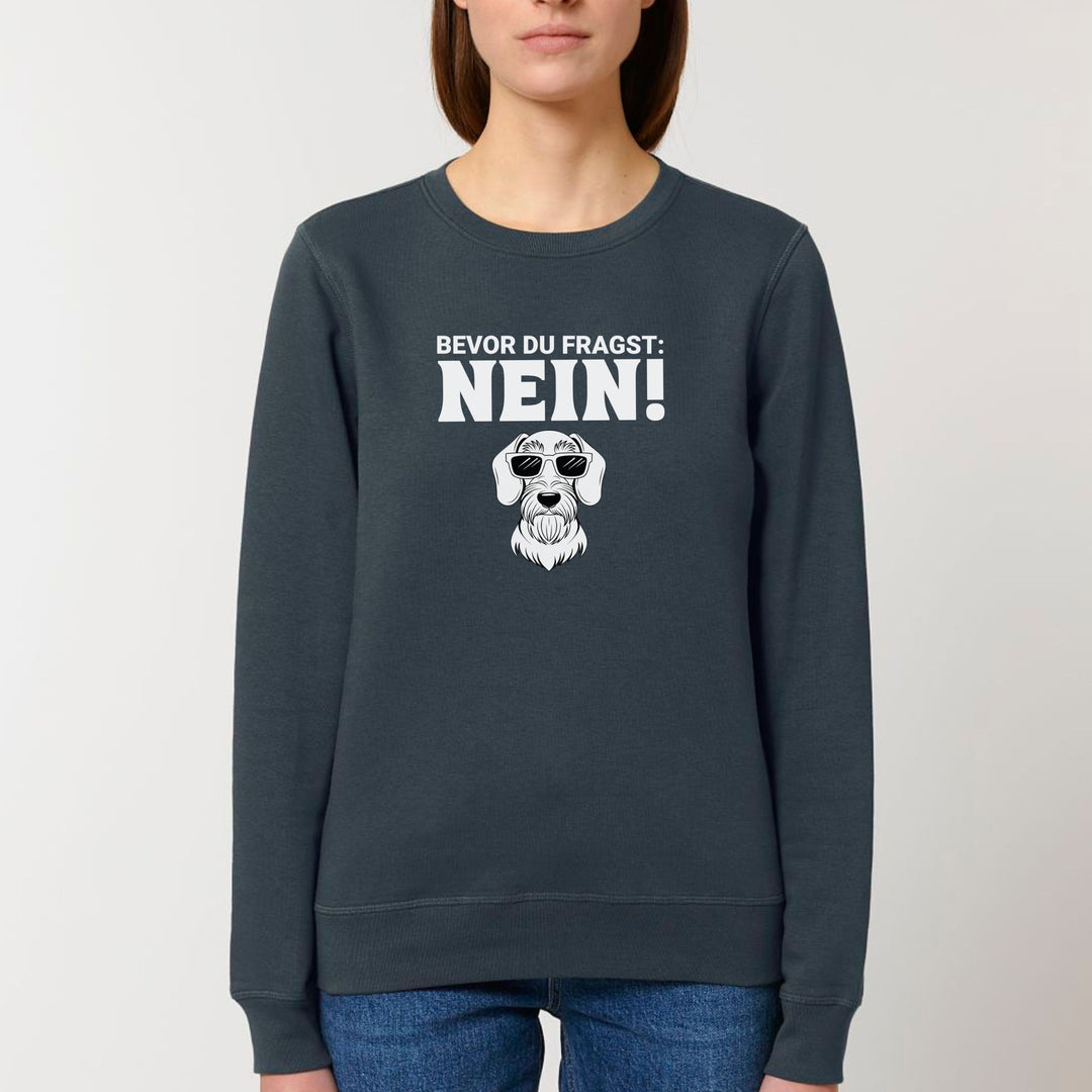 Nein (Rauhaar) - Bio Unisex Sweatshirt