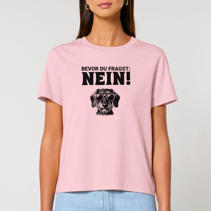 Nein (Rauhaar) - Bio Frauen T-Shirt