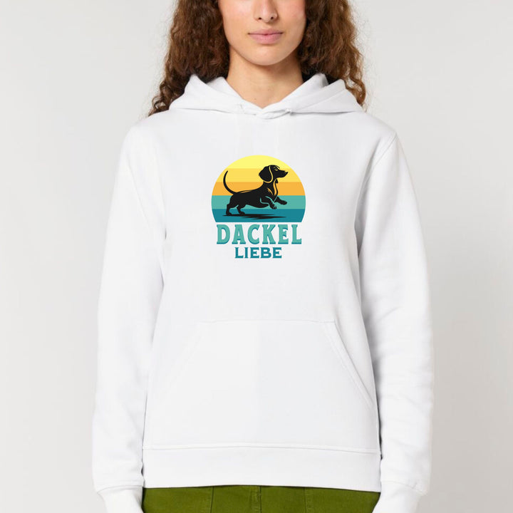 Retro Dackelliebe (Kurzhaar) - Bio Unisex Hoodie