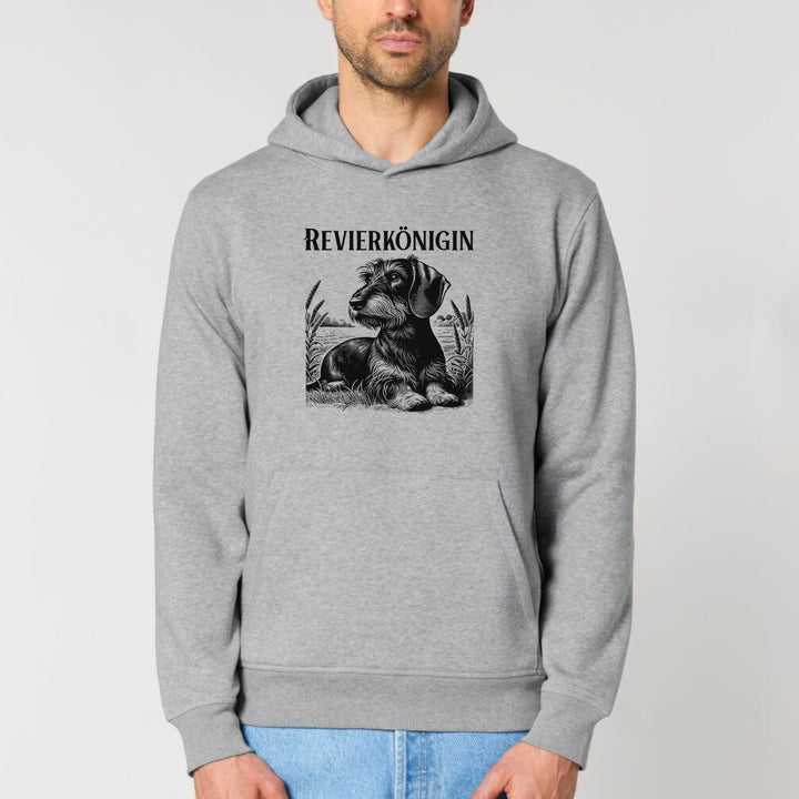 Revierkönigin (Rauhaar) - Bio Unisex Hoodie