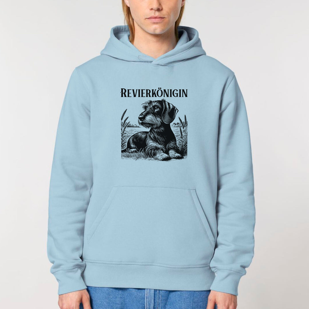 Revierkönigin (Rauhaar) - Bio Unisex Hoodie