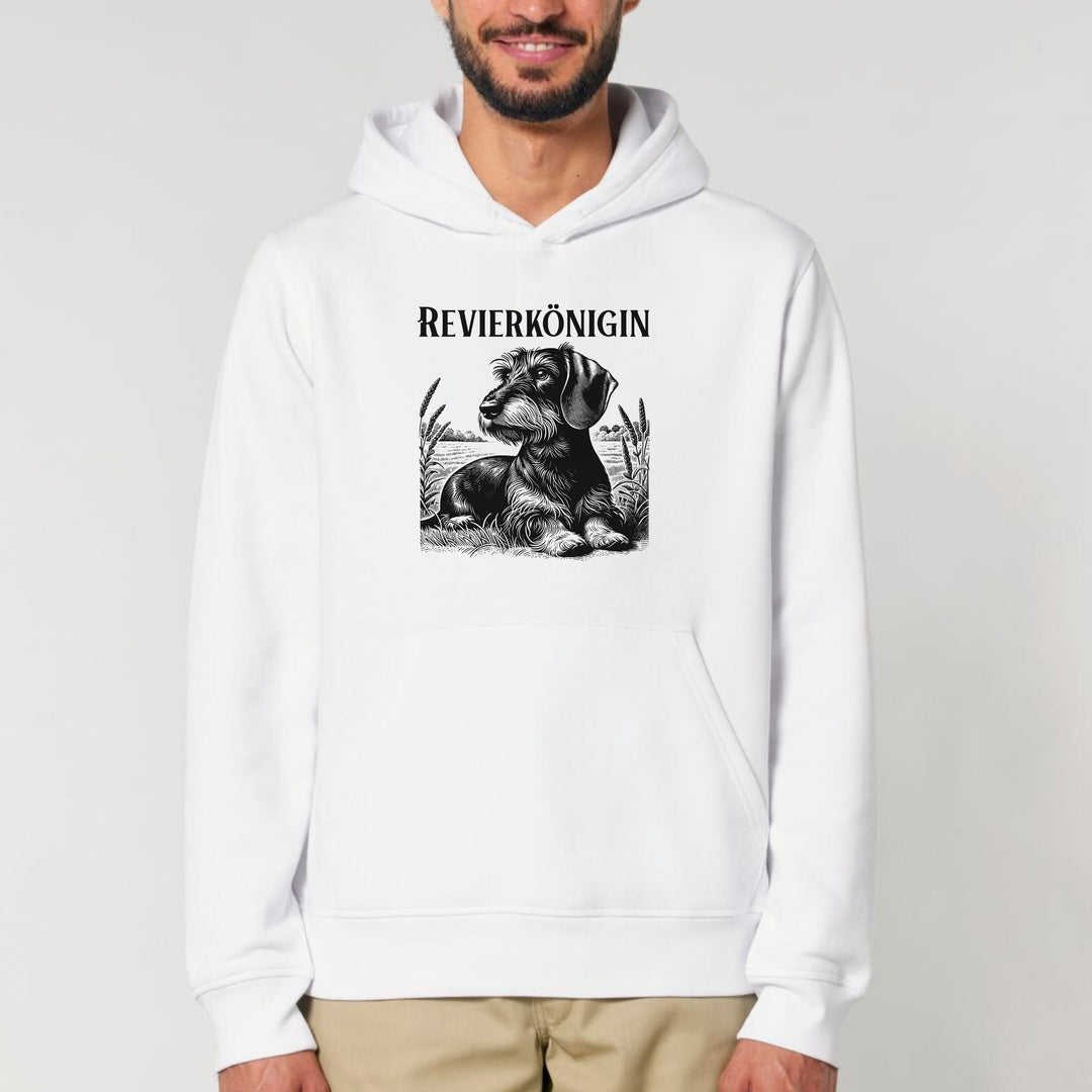 Revierkönigin (Rauhaar) - Bio Unisex Hoodie