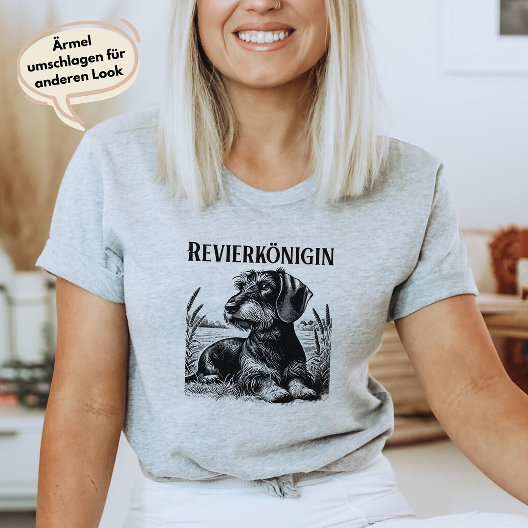 Revierkönigin (Rauhaar) - Bio Unisex T-Shirt