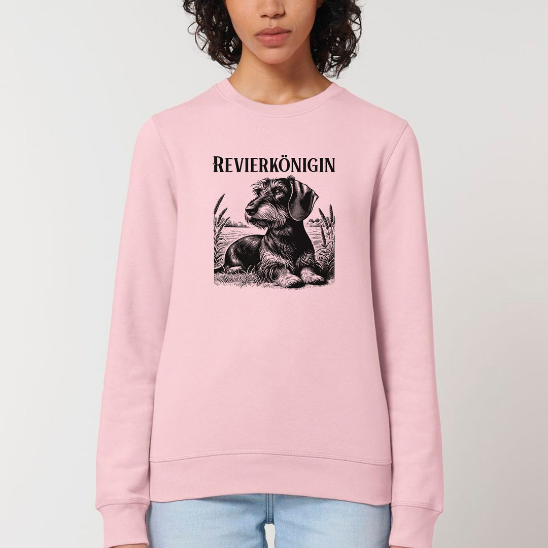 Revierkönigin (Rauhaar) - Bio Unisex Sweatshirt