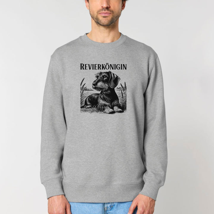 Revierkönigin (Rauhaar) - Bio Unisex Sweatshirt