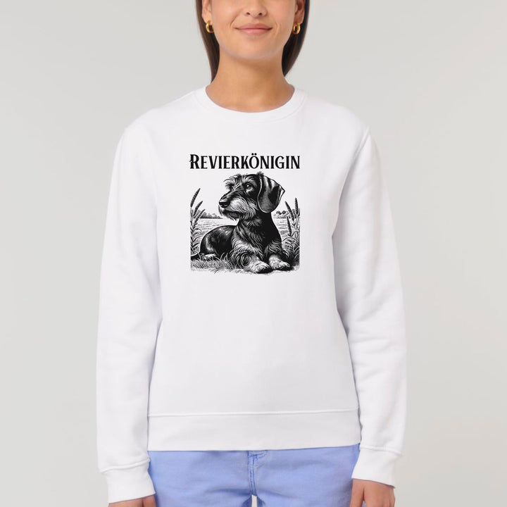 Revierkönigin (Rauhaar) - Bio Unisex Sweatshirt