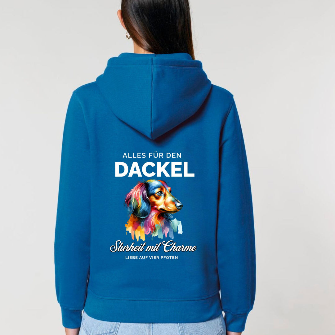 Alles für den Dackel (Langhaar) - Bio Unisex Hoodie