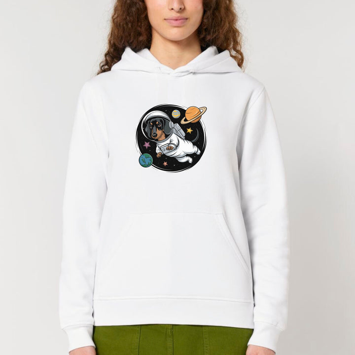 Space Dackel (Kurzhaar) - Bio Unisex Hoodie