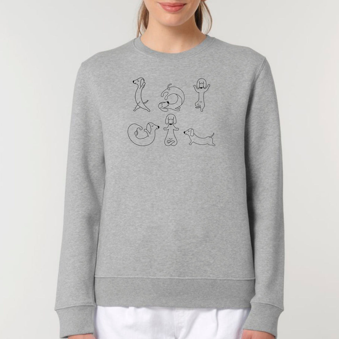 Dackel Yoga - Bio Unisex Sweatshirt