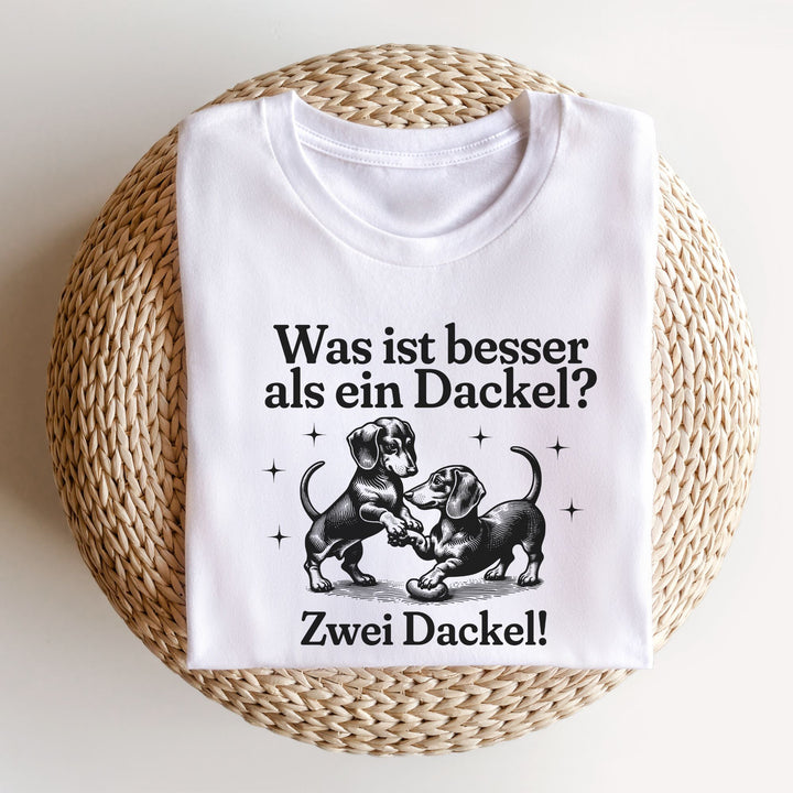 Zwei Dackel (Kurzhaar) - Bio Unisex T-Shirt