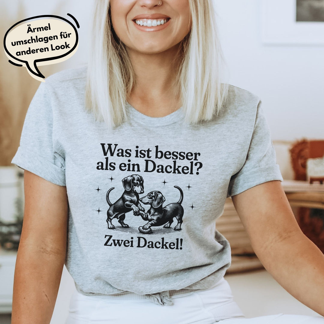 Zwei Dackel (Kurzhaar) - Bio Unisex T-Shirt